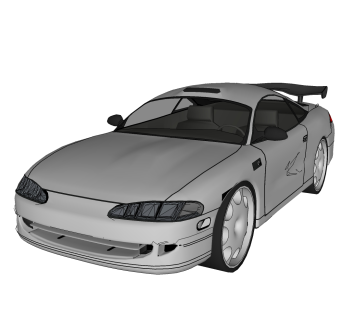 现代汽车免费su模型，汽车sketchup模型下载