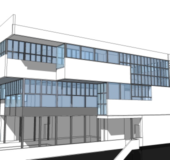理查德·诺伊特拉设计罗维尔别墅草图大师模型下载、罗维尔别墅su模型下载