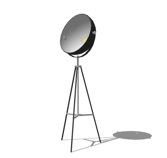 现代落地灯免费su模型，落地灯skb文件下载