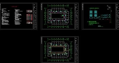 南方某省商务酒店暖通空调设计图纸，酒店暖通CAD工程图纸下载