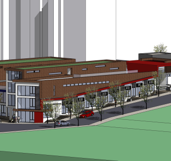 现代大型商场草图大师模型，商业综合体sketchup模型免费下载