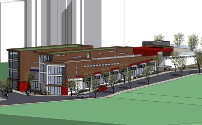 现代大型商场草图大师模型，商业综合体sketchup模型免费下载