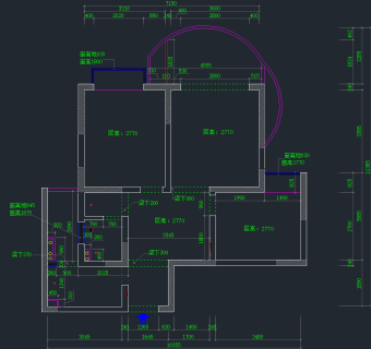 现代样板房整套CAD施工图，样板间CAD施工图纸下载