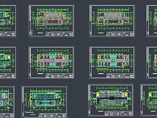某水厂茶室全套施工图，CAD建筑平面图库