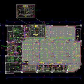 办公室弱电平面图施工图CAD图纸