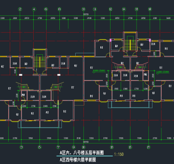 原创房地产平面CAD图库，房地产平面CAD施工图纸下载