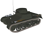 现代军用坦克草图大师模型，坦克sketchup模型下载