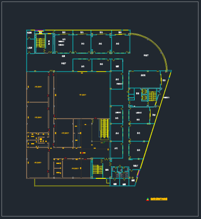 影院平面CAD施工图，影院CAD施工图纸下载