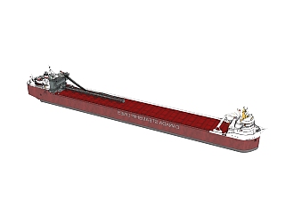 现代大型<em>货轮</em>skb文件模型，货船skp模型下载