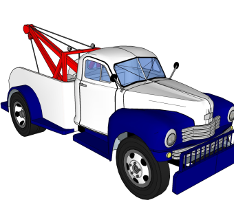 现代皮卡汽车草图大师模型，皮卡SU模型下载