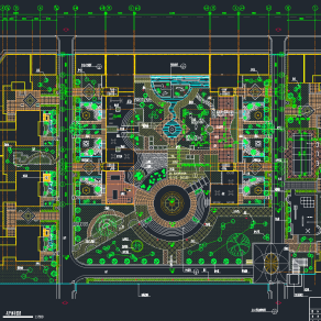 园林景观CAD施工图，园林景观CAD建筑图纸下载