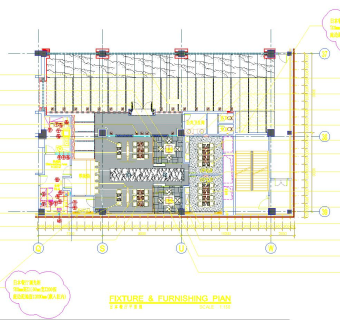 现代日本餐厅施工图，餐厅CAD施工图纸下载