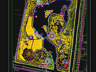 农业生态观光区绿化CAD施工图，绿化CAD施工图纸下载