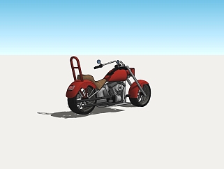 现代<em>摩托车</em>机车草图大师模型，<em>摩托车</em>sketchup模型