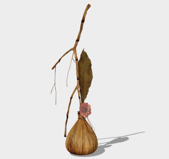  现代花瓶摆件草图大师模型，花瓶摆件sketchup模型下载