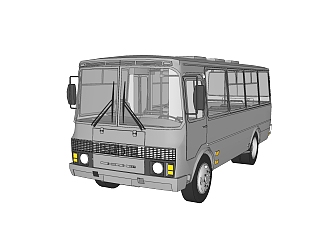 现代巴士<em>免费su模型</em>，现代巴士sketchup模型下载