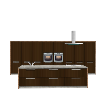 现代橱柜草图大师模型，橱柜sketchup模型下载