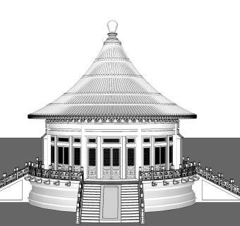 古建筑草图大师模型下载、古建筑su模型下载