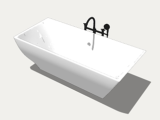 现代<em>浴缸</em>草图大师模型，<em>浴缸</em>su模型下载